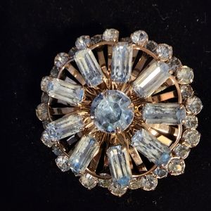 Sparkling Baby Blue Brooche